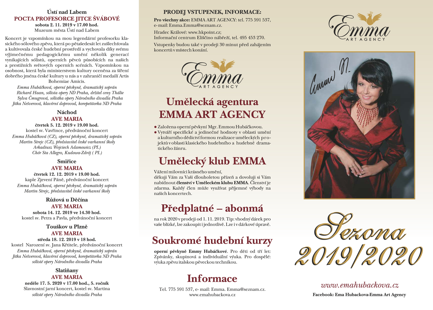 sezona 2019/2020 Emma art agency